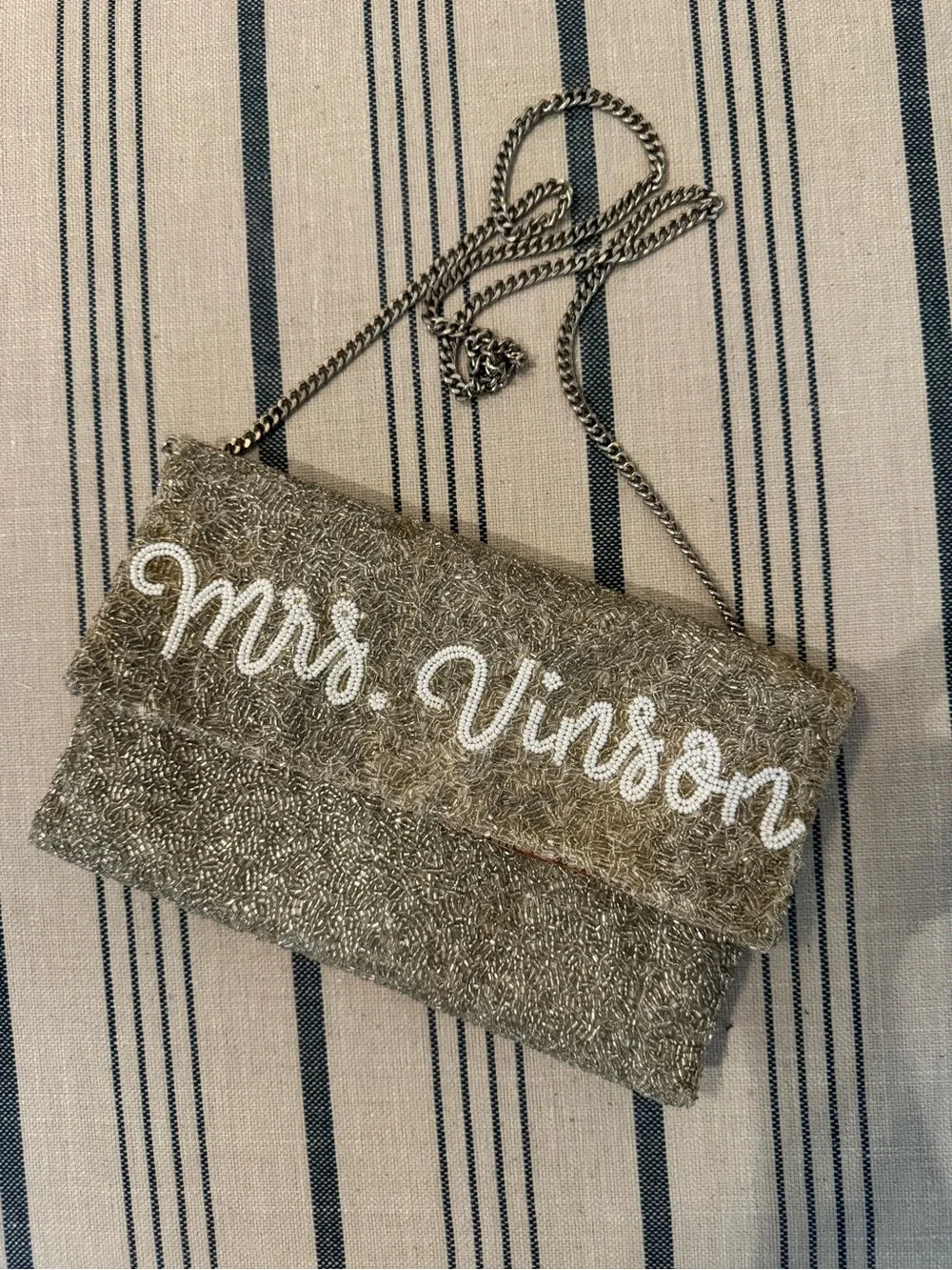 Mrs. Vinson Embellished Custom Clutch